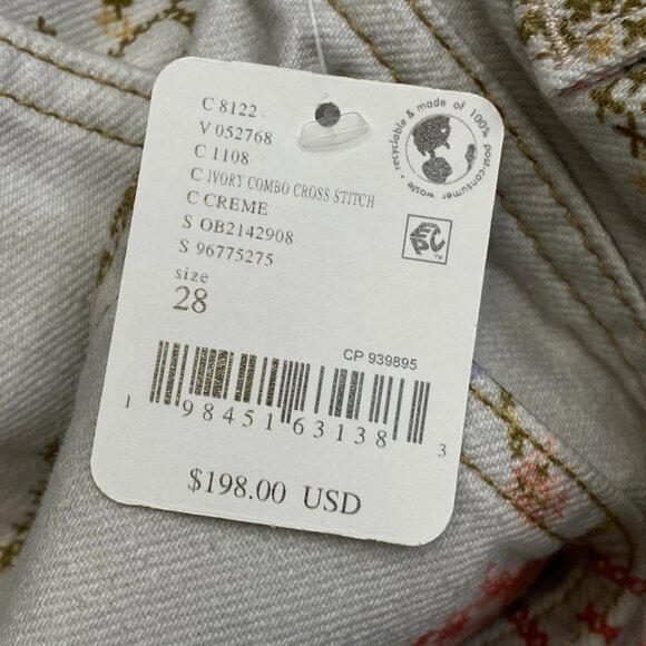 We The Free Women’s Eden Printed High-Slouchy Wide-Leg Pants – Ivory/Multi – 28 - Picture 4 of 14